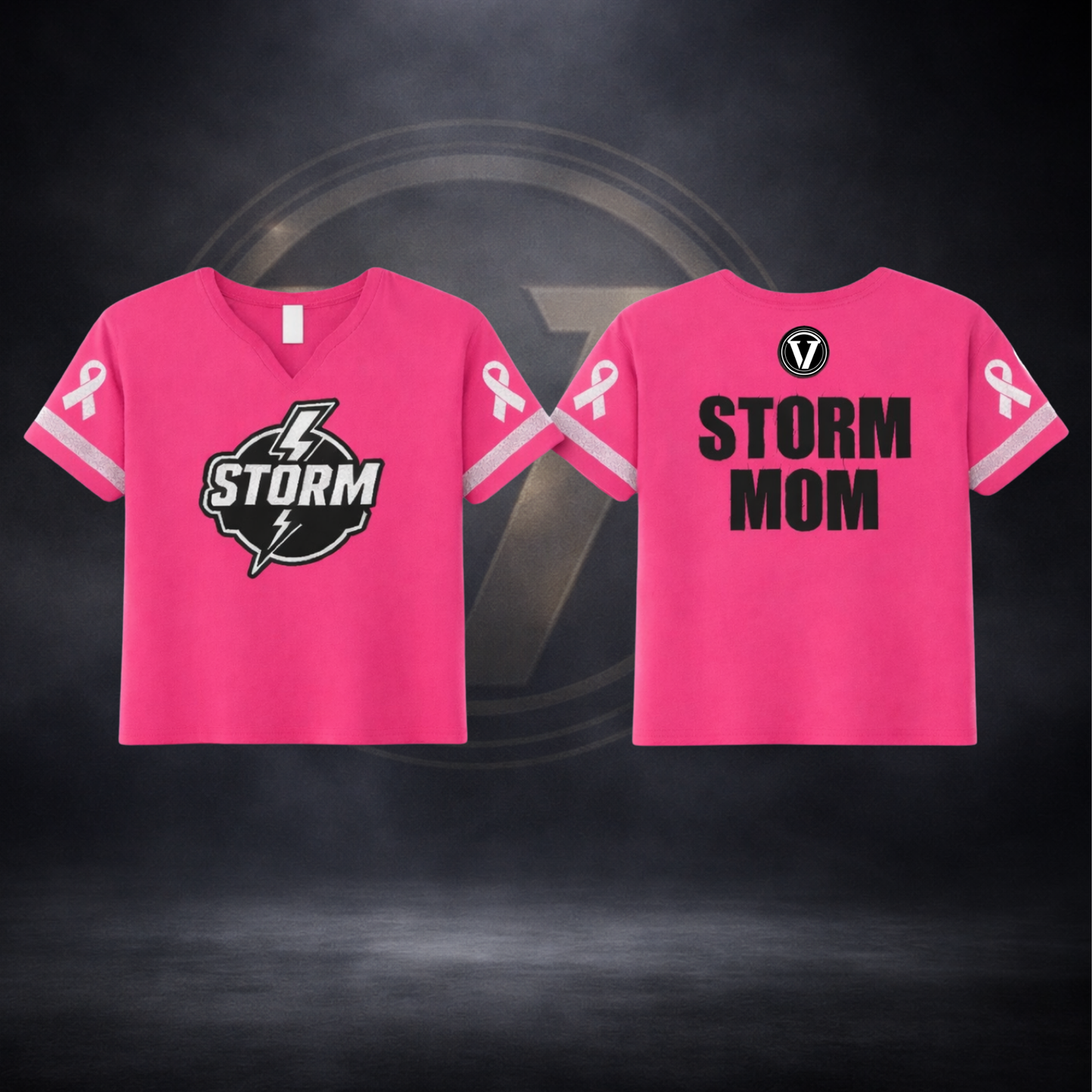 Storm Breast Cancer Awareness Long Crop