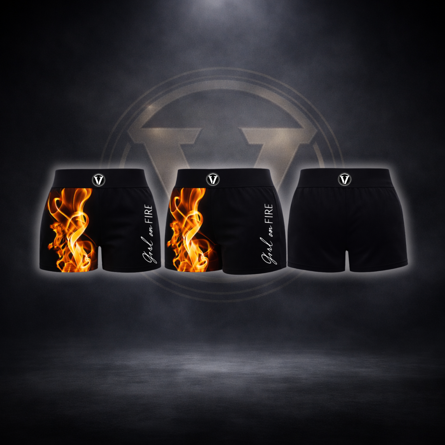 GIRL on FIRE Fight Shorts