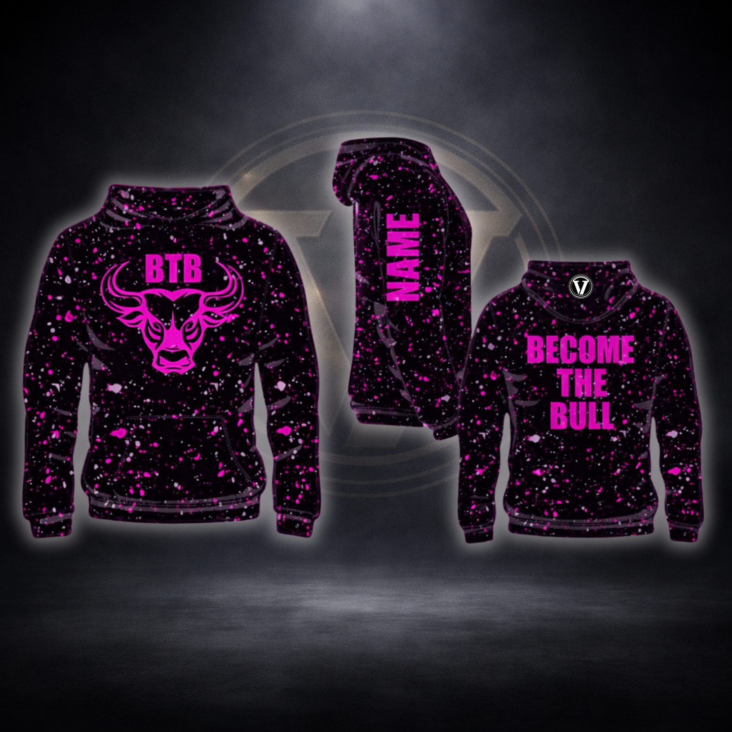 BTB Pink Graffitti Scuba Hoodie