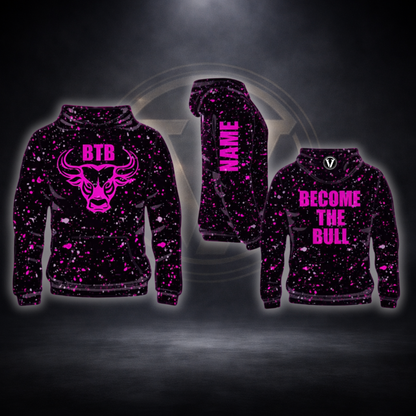 BTB Pink Graffitti Scuba Hoodie
