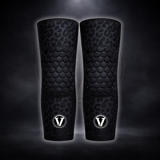Black Leopard Knee Pads