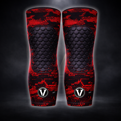 Red Digital Camo Knee Pad
