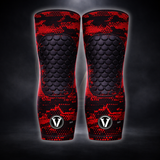 Red Digital Camo Knee Pad