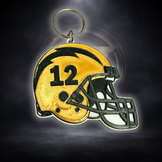 Personalized Storm Helmet Keychain