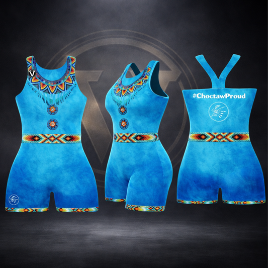 Blue Native Pride singlet