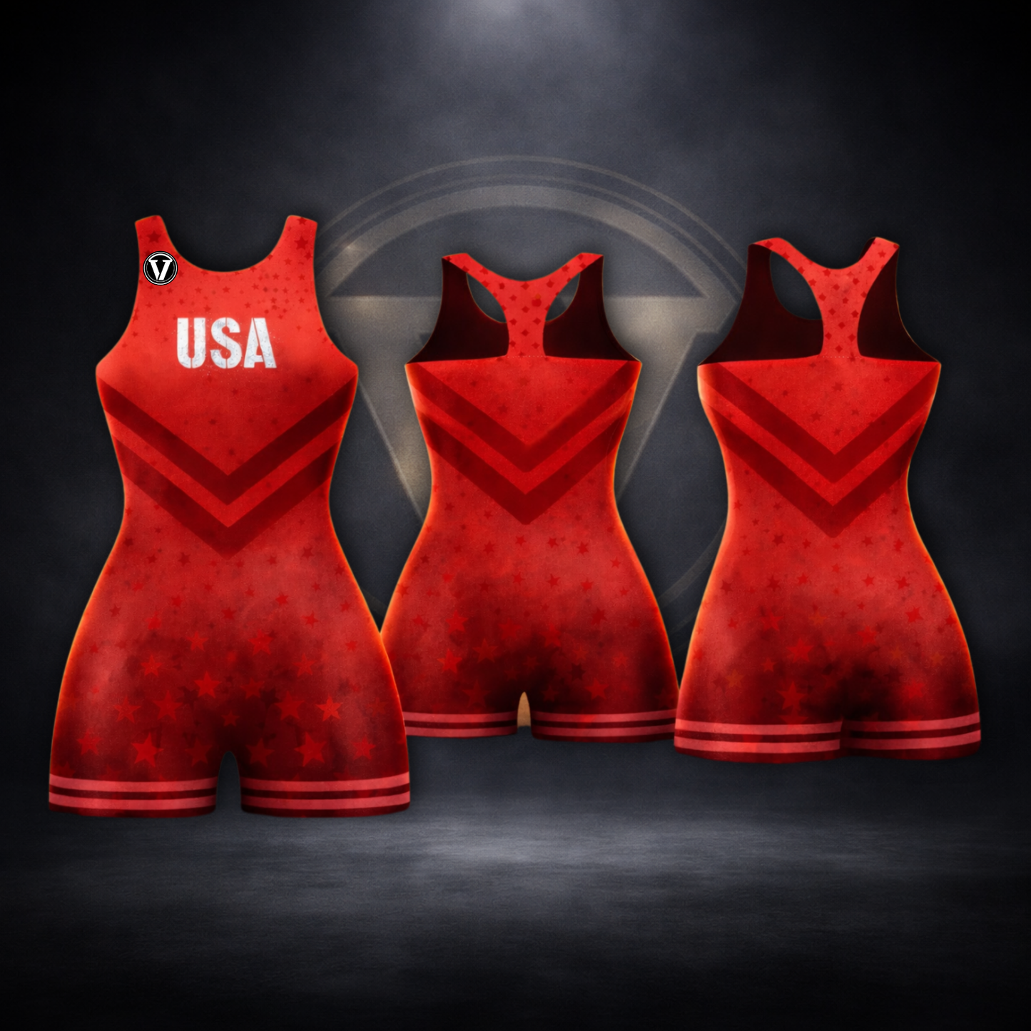 USA Freestyle Red SInglet