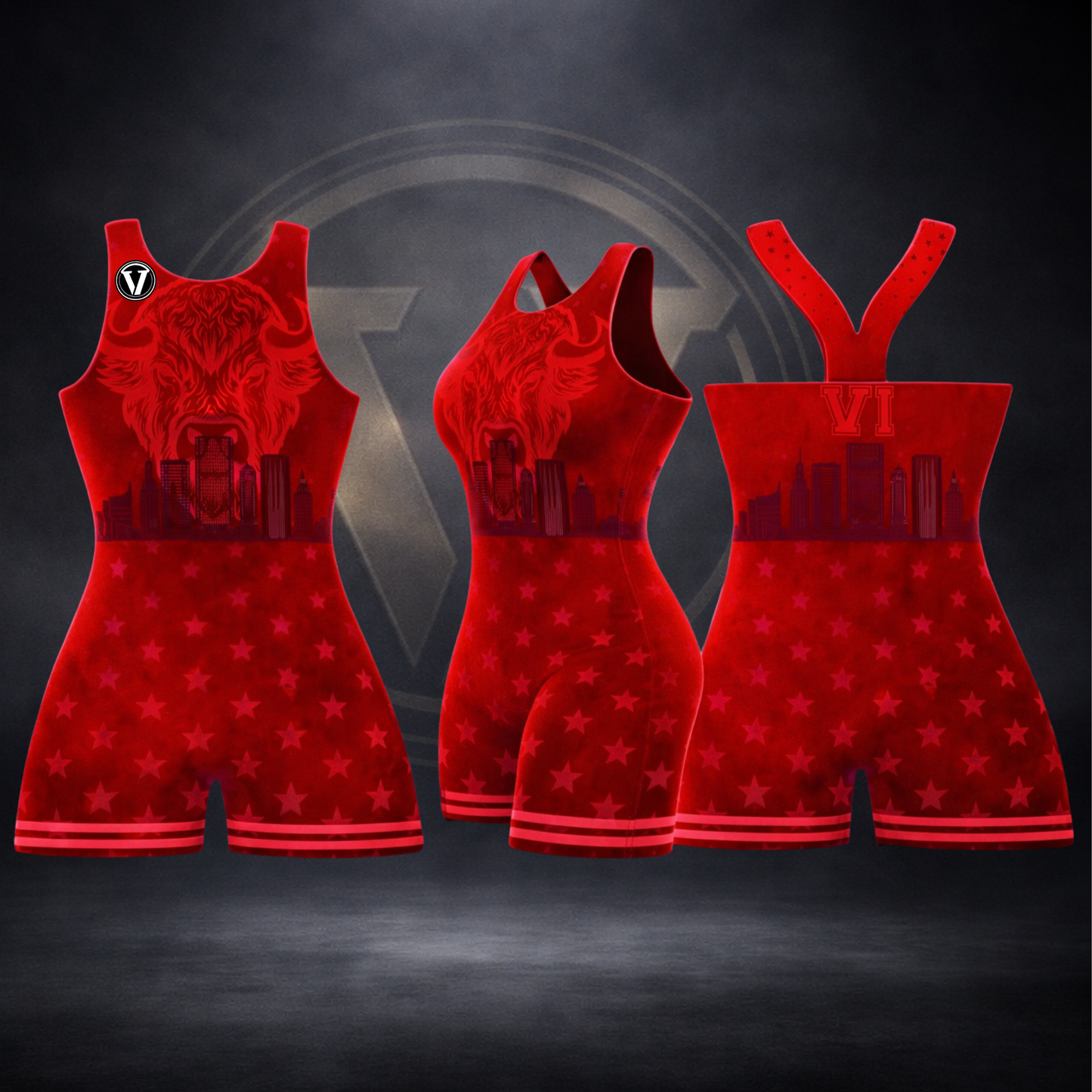 716 Freestyle Red Singlet