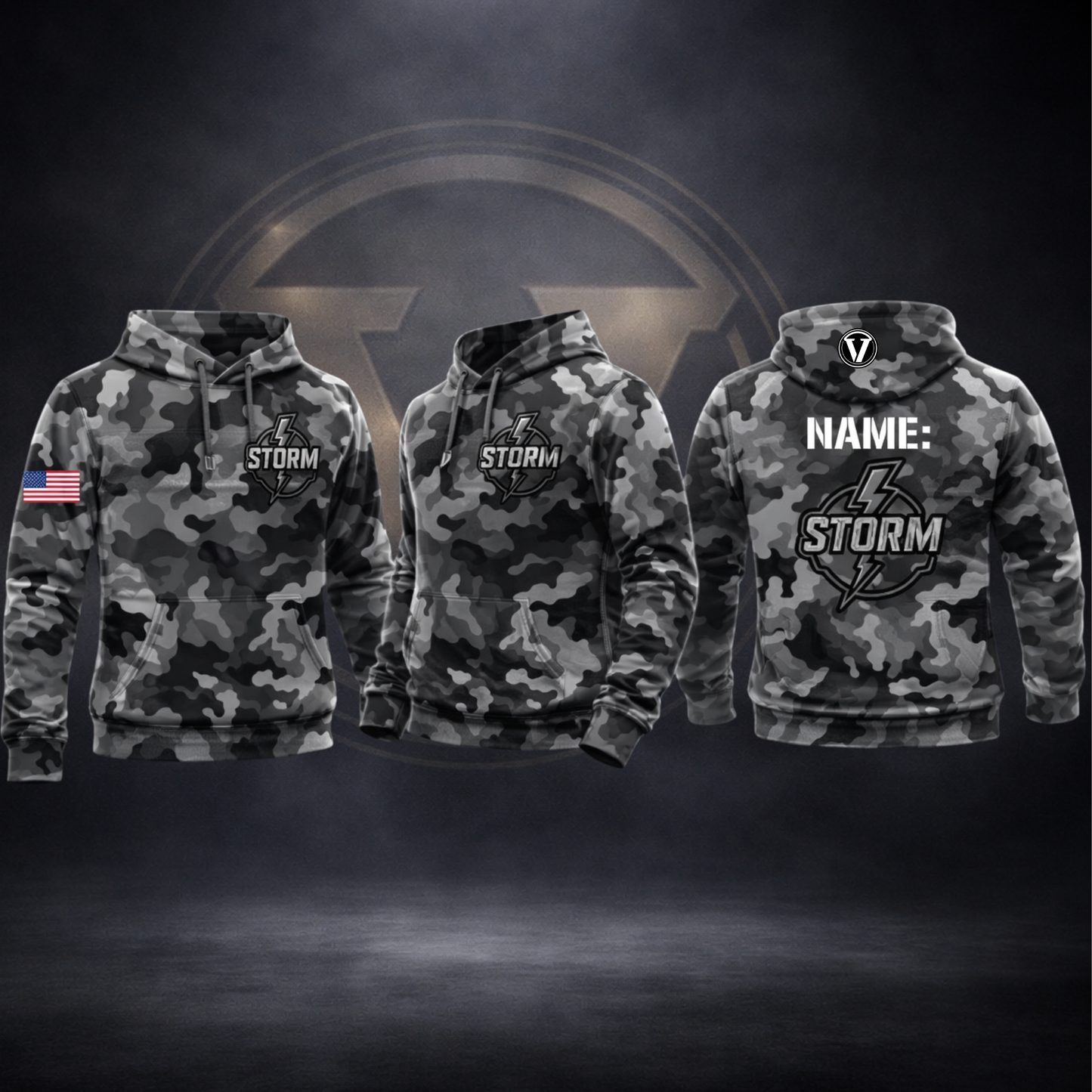 Storm Camo Scuba Hoodie