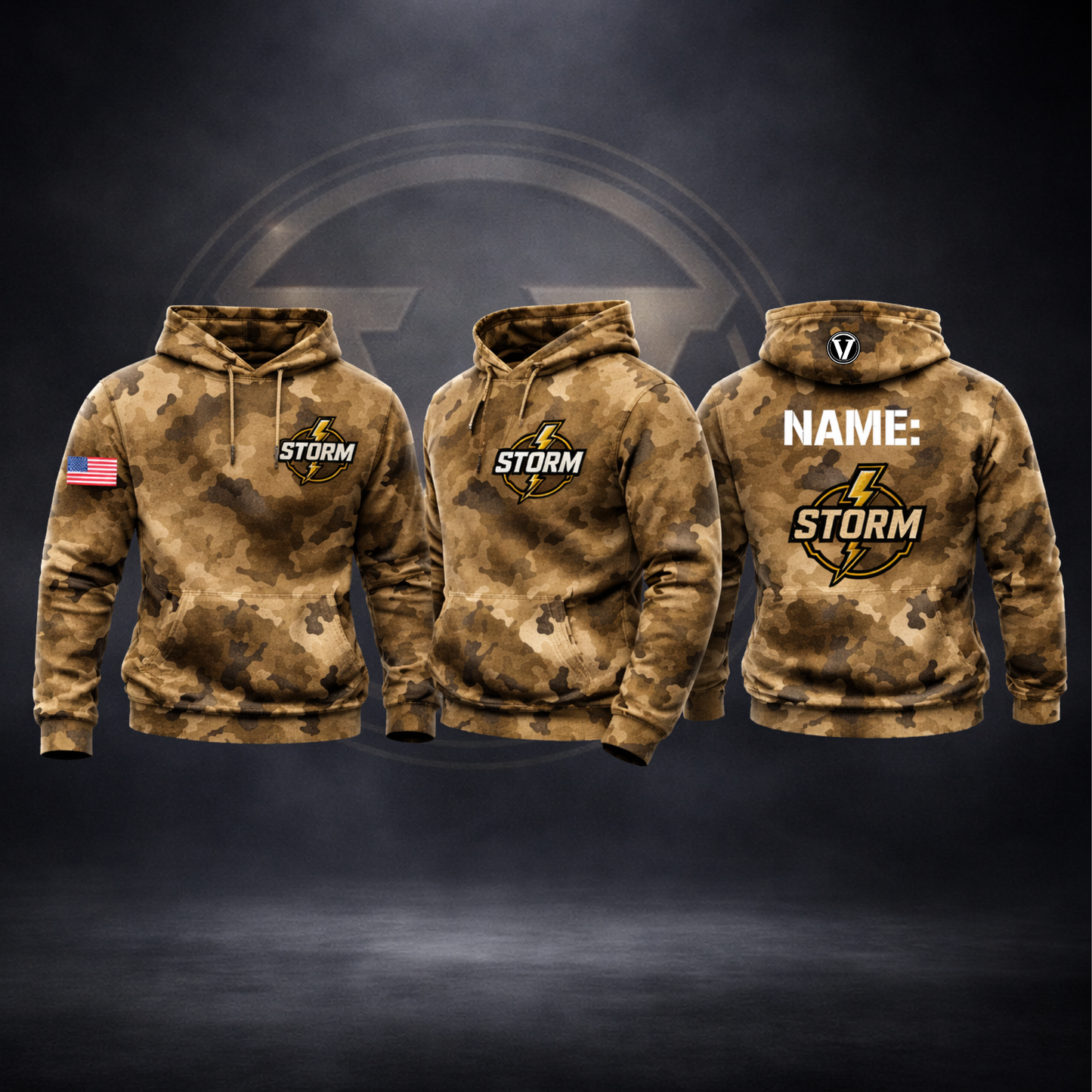 Storm Camo Scuba Hoodie