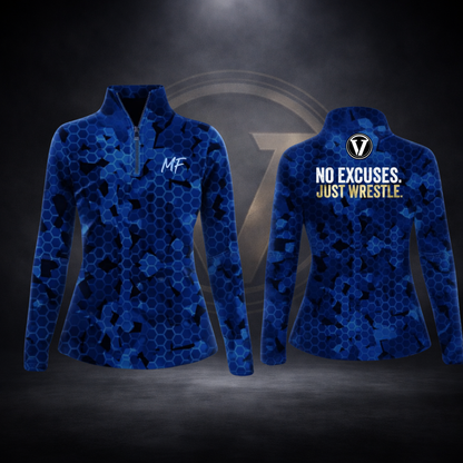 JUST WRESTLE Lightweight Mesh 1/4 Zip