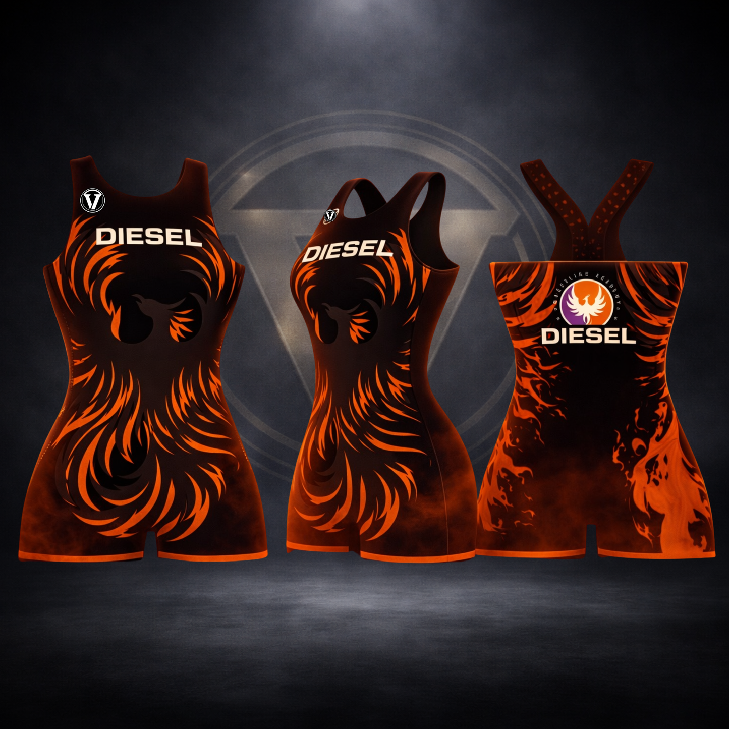 Diesel Orange Women's Singlet