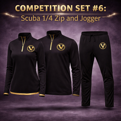 COMPETITION SET #6: CUSTOM Sublimated Scuba 1/4 Zip and Jogger