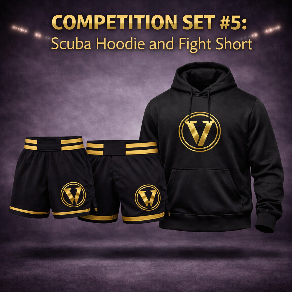 COMPETITION SET #5: CUSTOM Sublimated Scuba Hoodie and Fight Shorts