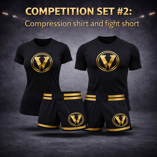 COMPETITION SET #2: CUSTOM Sublimated Fight Shorts and Compression Shirt