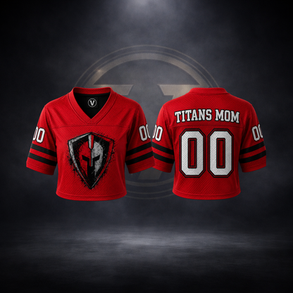 Titans Mom Personalized Jersey Long Crop