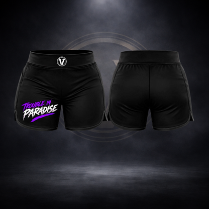 Trouble in Paradise Solid Fight Shorts