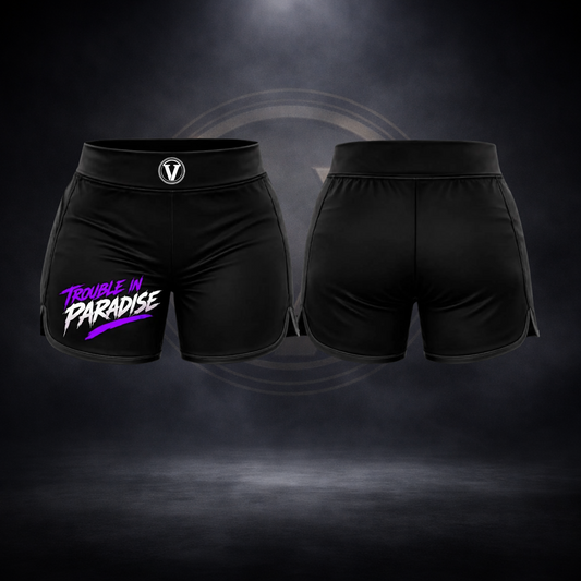 Trouble in Paradise Solid Fight Shorts