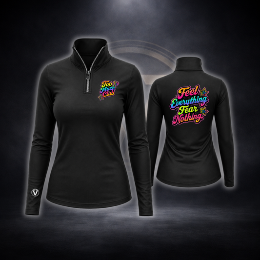 TOO MUCH CLUB Lightweight Mesh 1/4 Zip